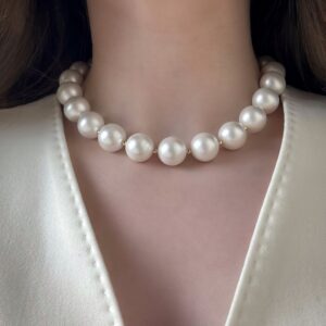 Колье лунный шелк