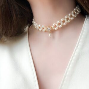 Чокер шелковая лента