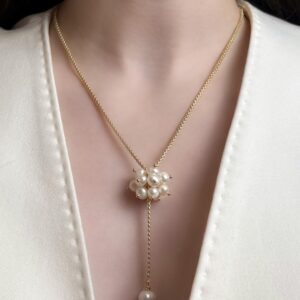 Колье жемчужное облако